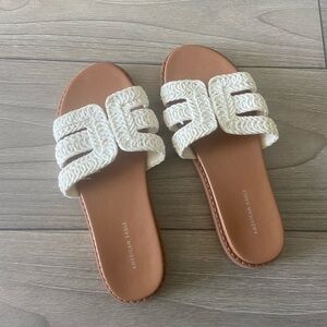 American Eagle Crochet Slide Sandals Size 7